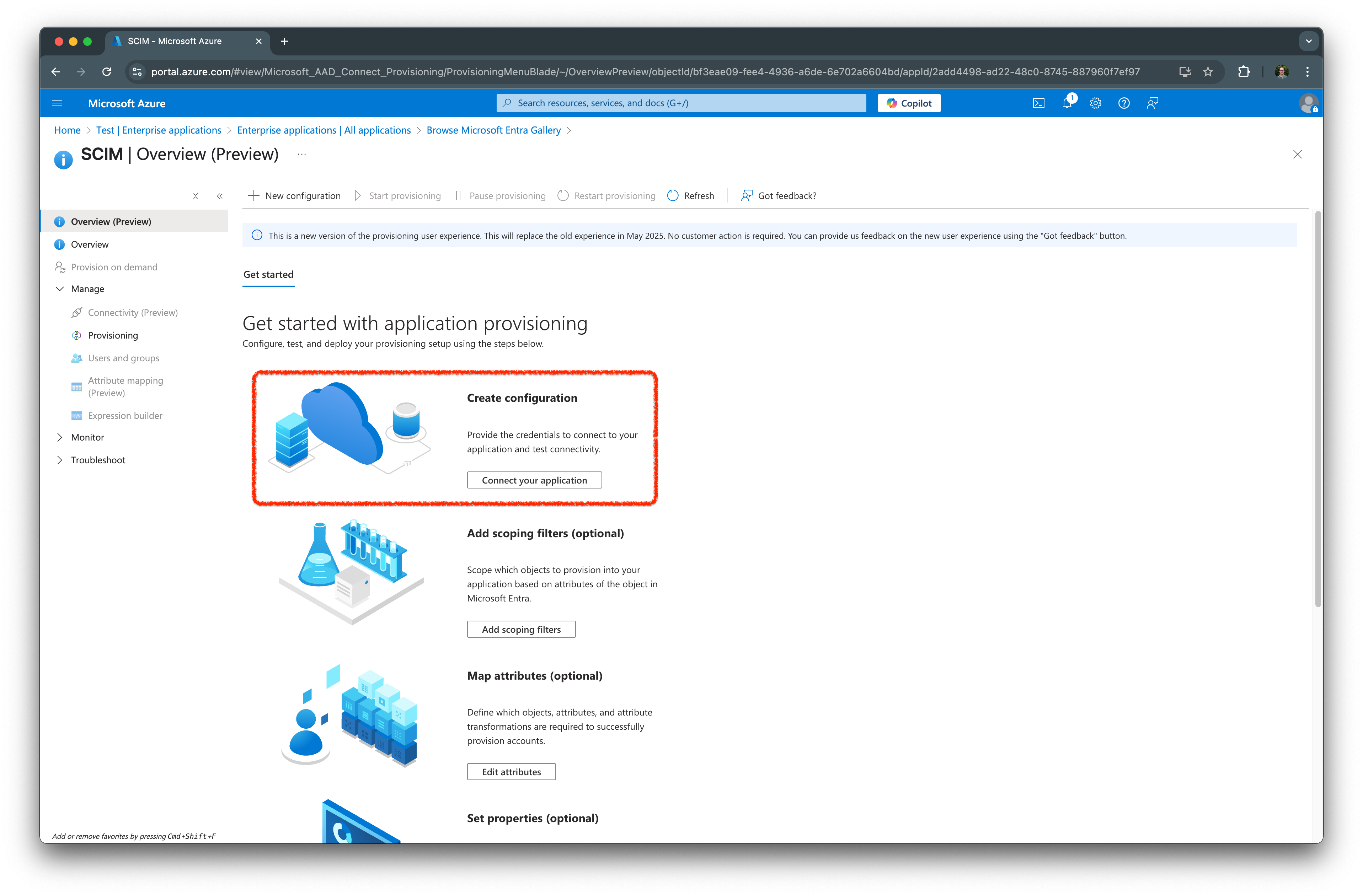 Create enterprise application